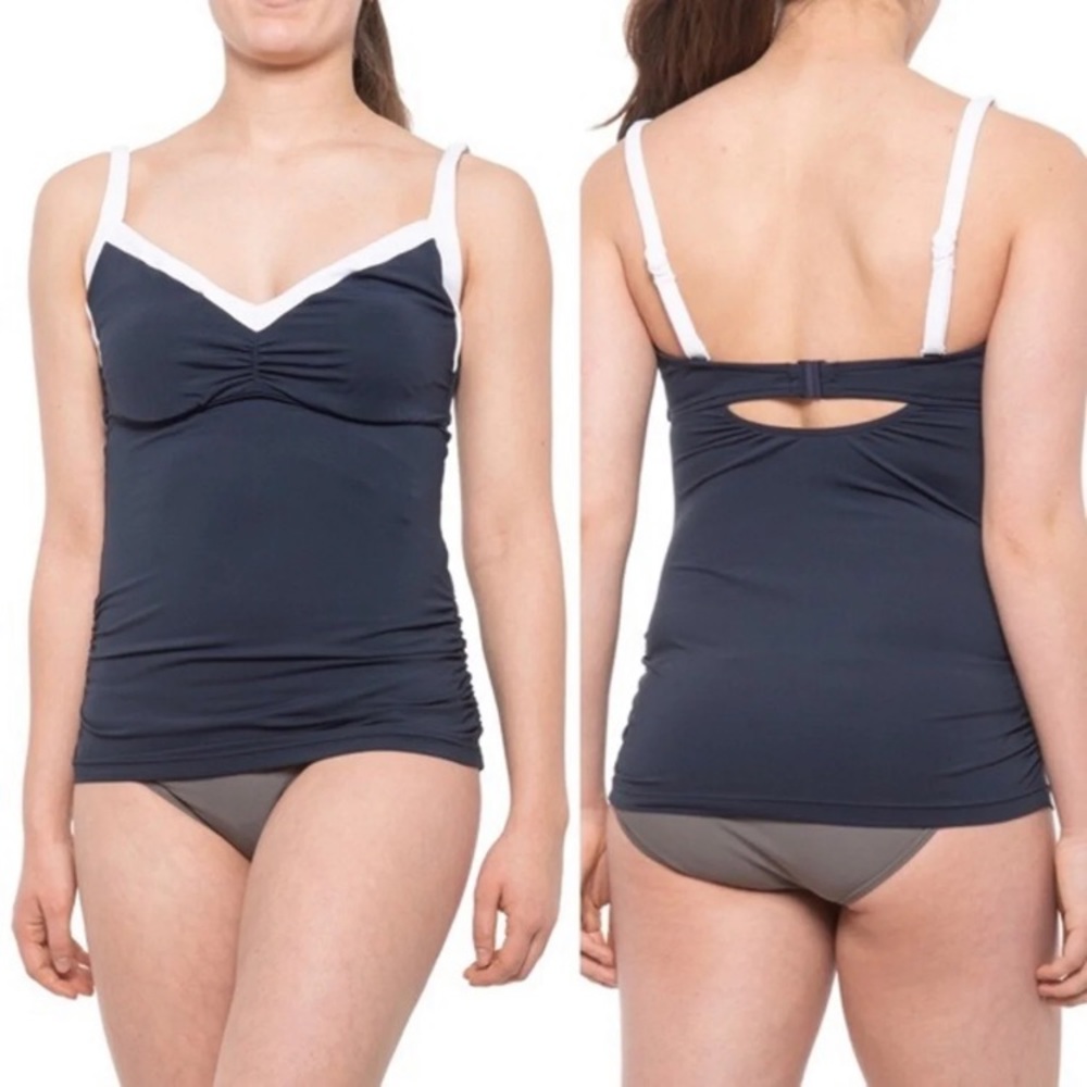 Seafolly Size 12 New Indigo Tankini Top NWT